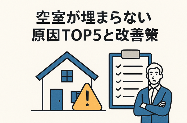空室が埋まらない原因TOP5と改善策