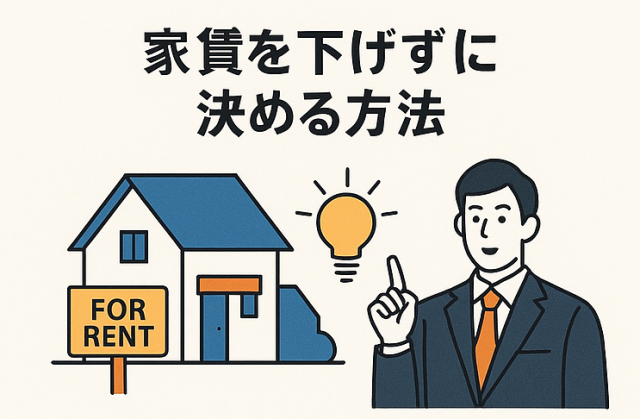 家賃を下げずに決める方法