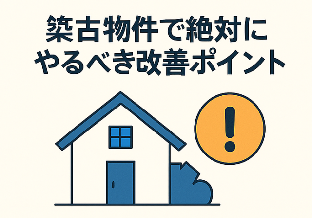 築古物件で絶対にやるべき改善ポイント