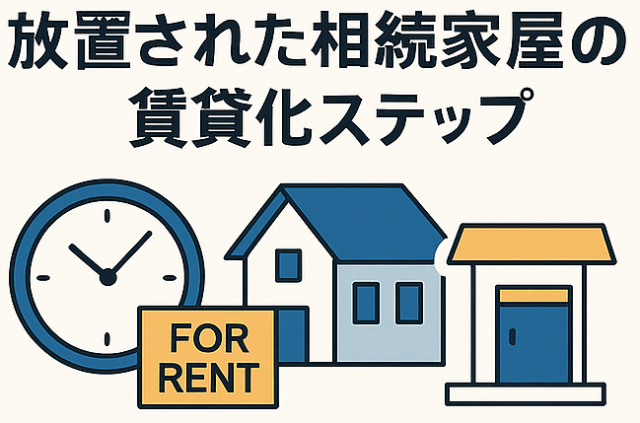 放置された相続家屋の賃貸化ステップ